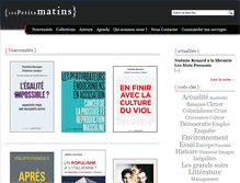 Tablet Screenshot of lespetitsmatins.fr